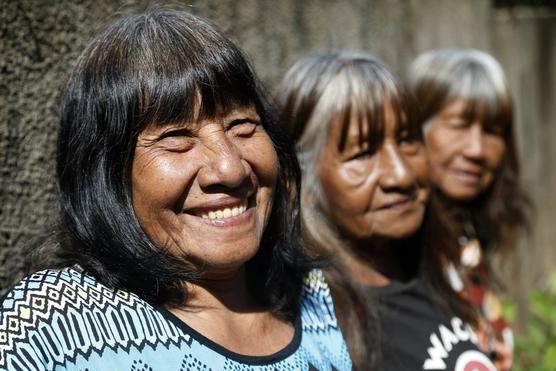 La líder indígena maká Tsiweyenki, cuyo nombre en español es Gloria Elizeche