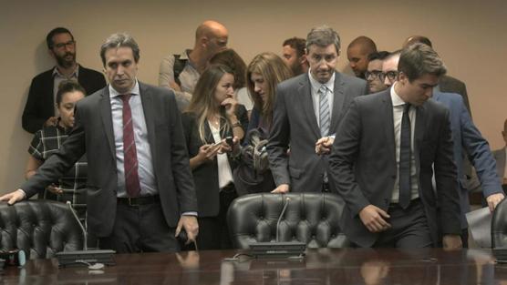 Alejo Ramos Padilla y Laureano Durán, durante las audiencias en el Consejo de la Magistratura