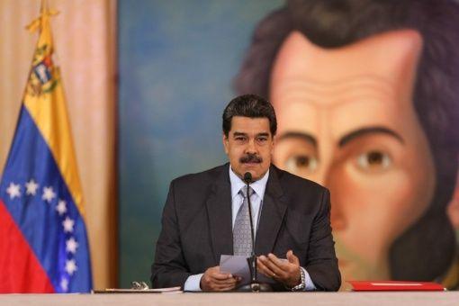 Maduro durante su mensaje, ayer