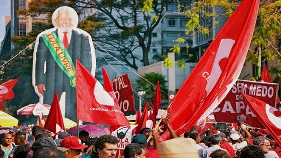 Lula Libre en movilización en Sao Paulo