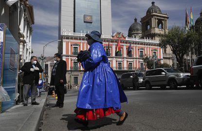 La plaza central de La Paz