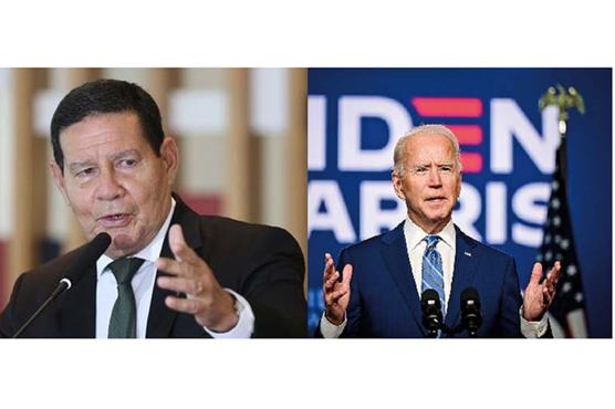 Vicepresidente Hamilton Mourao reconoce victoria electoral de Biden