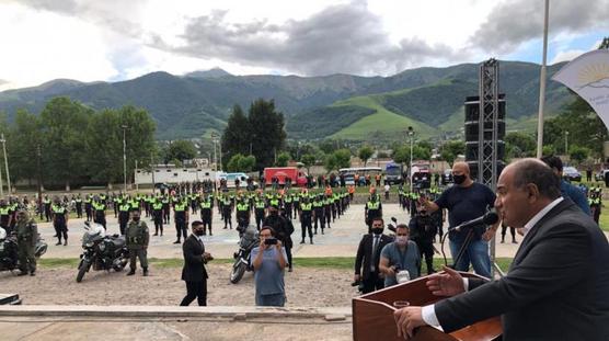 Manzur en Tafi del Valle, ayer