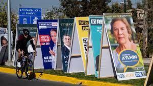 Propaganda electoral en la comuna de El Bosque en Santiago