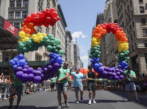 Una vista de la 50ma. edición del Desfile del Orgullo Gay de Nueva York de 2019 (foto: ANSA)