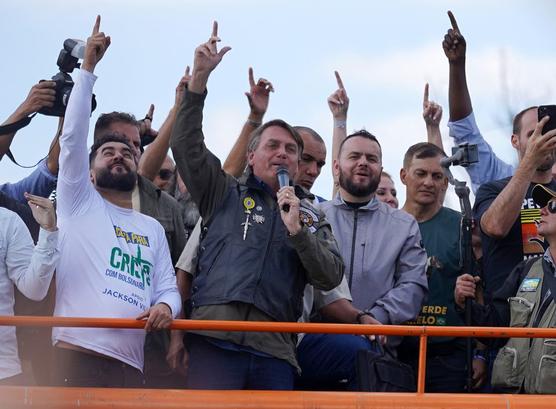 Bolsonaro en acto con motoqueros sin protocolos Covid