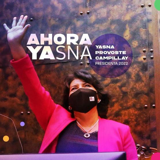 La senadora democristiana Yasna Provoste