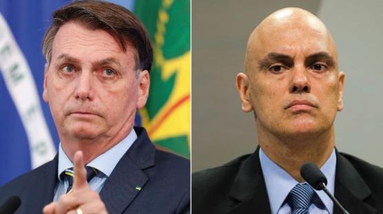 Bolsonaro y  Alexandre Moraes