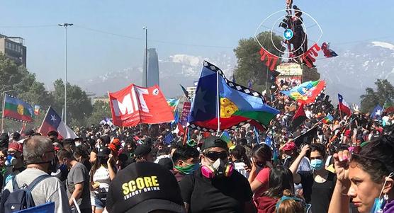 El pueblo chileno movilizado ayer