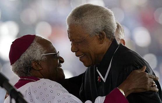 Desmond Tutu y Nelson Mandela