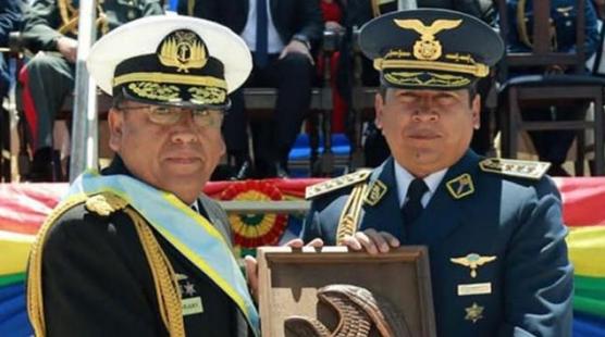 Jarjury era comandante de la Armada y Terceros, del Ejército en 2019. | Armada Boliviana