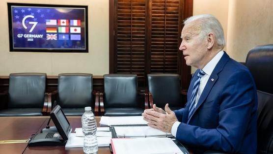 Biden en reunion virtual del G7