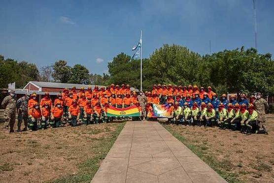 Los brigadistas en Corrientes