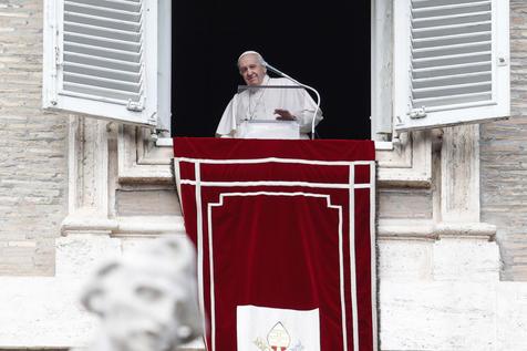 El papa Francisco durante el Angelus (foto: ANSA)