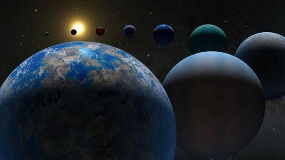 Una ilustración de la NASA muestra una variedad de posibles exoplanetas en el universo conocido