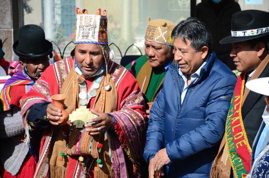 Choquehuanca en el lanzamiento