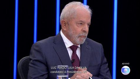 El ex presidente en un momento de la entrevista en el Jornal Nacional. (foto: Captura de TV)