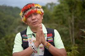 Gregorio Díaz Mirabal, coordinador general de la Coordinadora de las Organizaciones Indígenas de la Cuenca Amazónica (COICA)