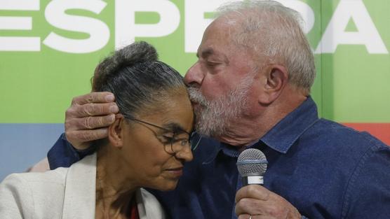Marina Silva y Luiz Inácio Lula da Silva / Foto: AFP.