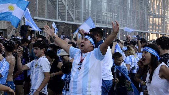 Entusiasmo en el pueblo argentino