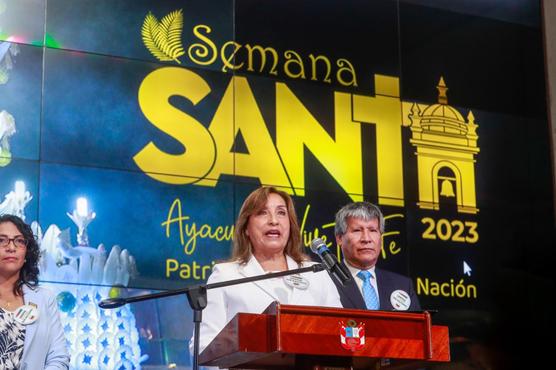 Boluarte lanzó promoción de Semana Santa en Ayacucho