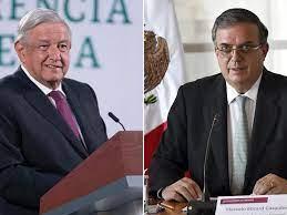 Andrés Manuel Lopez Borador y su canciller Marcelo ebrard