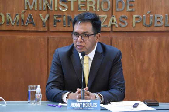 El viceministro de Política Tributaria, Jhonny Morales.