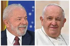 Lula y Francisco en amena charla