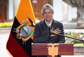 Lasso, habla durante una rueda de prensa hoy, en el Palacio de Gobierno, en Quito (Ecuador). EFE/José Jácome
