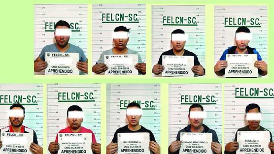 Los detenidos del narcovuelo