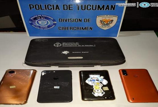 Secuestran celulares