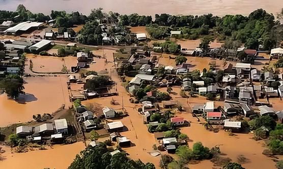 Desde la semana pasada, las lluvias han afectado a más de 150.000 personas en Rio Grande do Sul