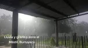 Lluvia y granizo en El Mastil, Burruyacu 