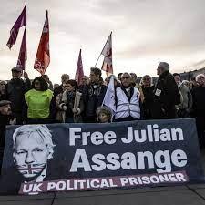 Una manifestación por la liberación de Julian Assange  en Francia - AFP