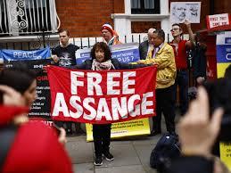 Assange tiene muchos simpatizantes en el mundo