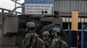 Militares en uno de los aeropuertos de Sao Paulo