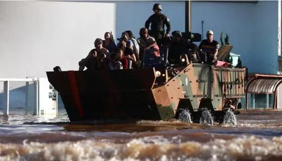 Brasil inundada