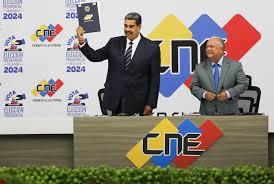 CNE notifica a Maduro