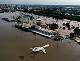 El aeropuerto sufrió las consecuencias de las inundaciones