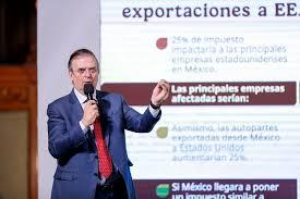 El secretario de Economía, Marcelo Ebrard, durante una conferencia de prensa - EFE/ Isaac Esquivel