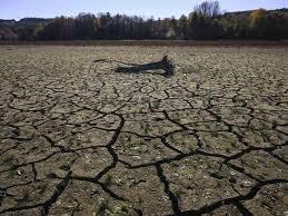 El lecho del embalse de Yovkovtsi, cuarteado por la sequía cerca de la ciudad de Elena, en el centro de Bulgaria © Nikolay Doych